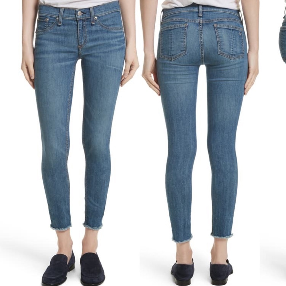 Rag & Bone Ankle Skinny I’m Lucky Rouge
